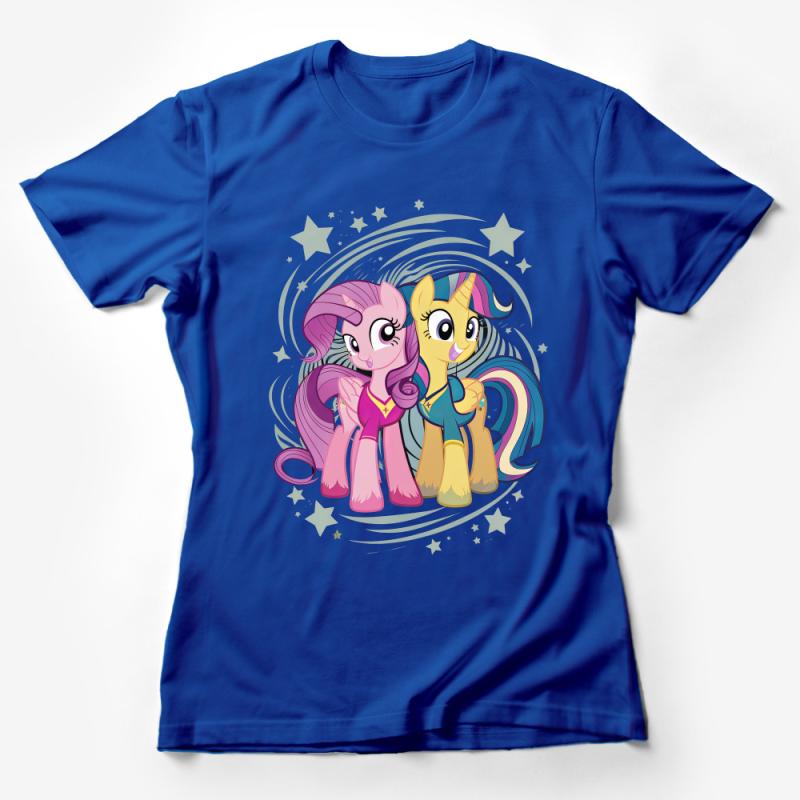 Kids Cartoon Pony T-Shirt, Cute Magical Friendship Tee, Unisex Children's Clothing, Colorful Horse Shirt, Gift for Young Fans Female T-Shirt