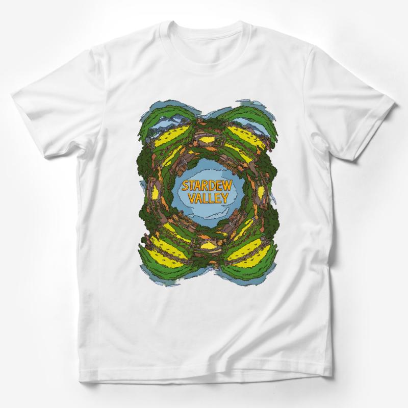 Stardew Valley Inspired T-Shirt, Unique Farming Game Graphic Tee, Gift for Gamers Male T-Shirt