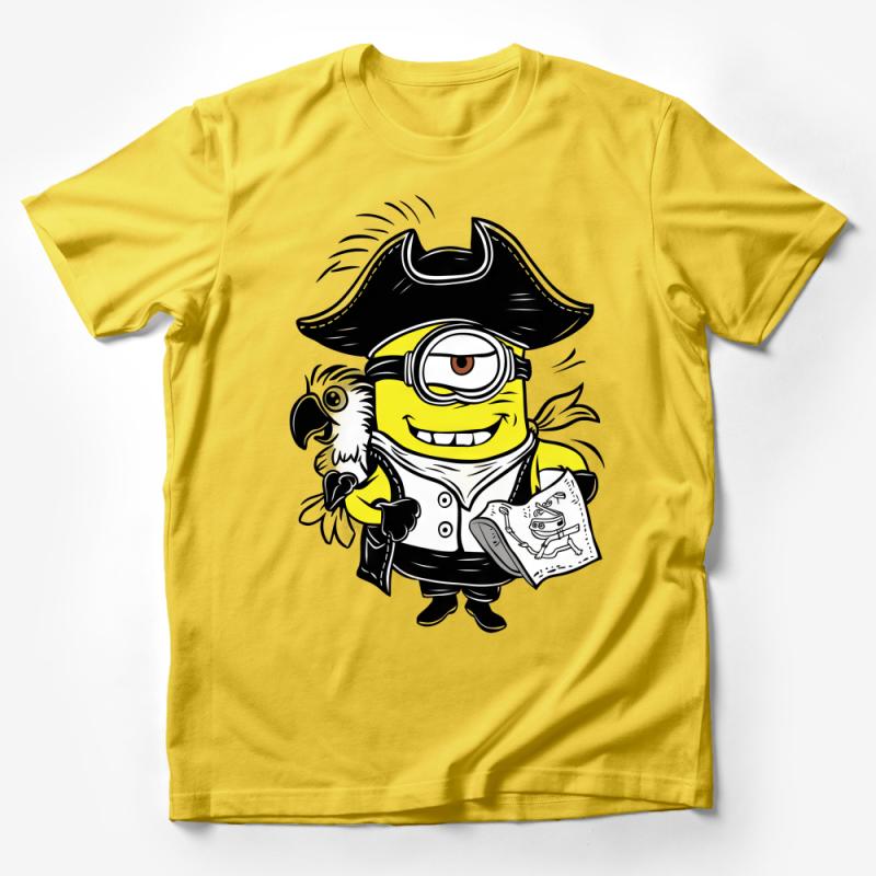 Pirate Minion T-Shirt, Funny Animated Character Tee, Unisex Adults and Kids, Casual Party Wear Male T-Shirt