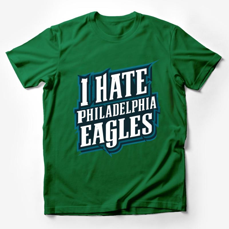 Men's Sports Tee - I Hate Philadelphia Eagles Graphic Shirt, Football Rivalry, Tailgate Apparel, Casual Fanwear, Unisex Clothing Male T-Shirt