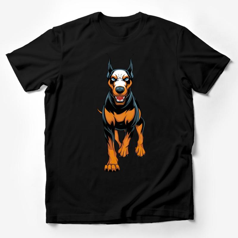 Angry Dog Cartoon Graphic T-Shirt, Men's Women's Unisex Tee, Casual Streetwear, Bold Canine Design, Gift for Dog Lovers Male T-Shirt