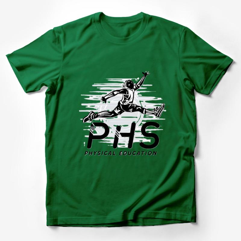 Athletic Physical Education T-Shirt, PHS Retro Style Sports Tee, Unisex Fitness Training Shirt, School Gym Apparel Male T-Shirt