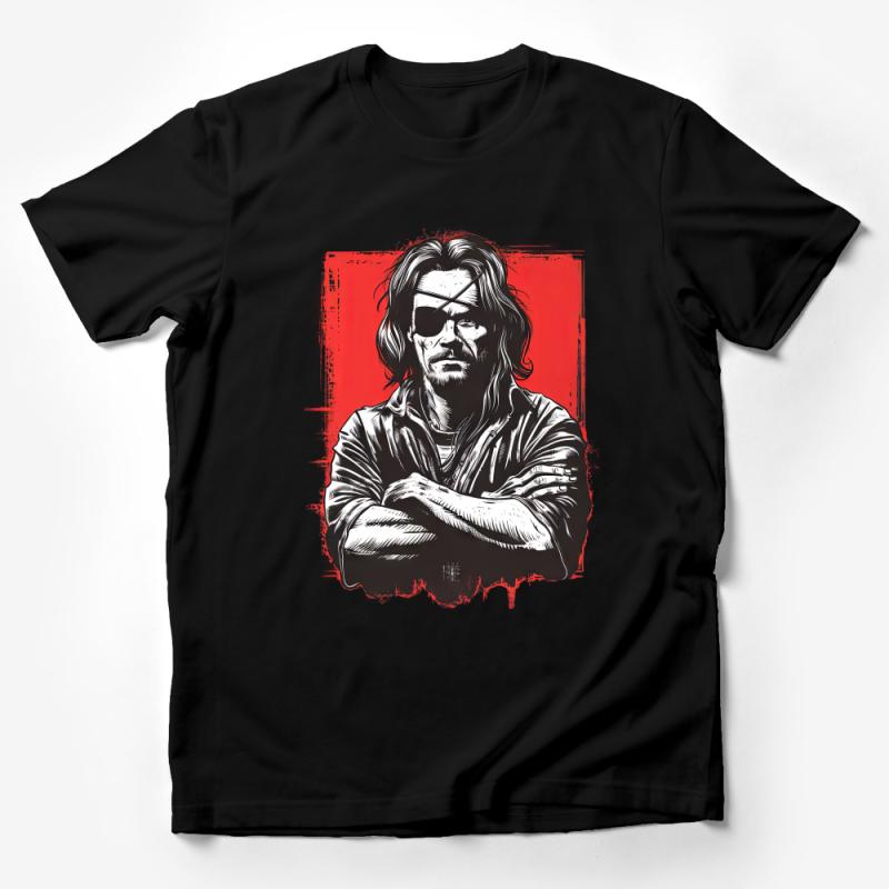 Cool Dude Graphic Tee, Vintage Inspired Bandit Design T-Shirt, Street Style Urban Fashion Top, Unisex Male T-Shirt