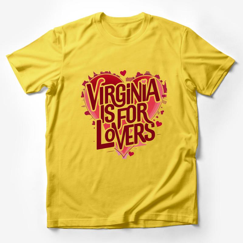 Virginia Love Graphic Tee, Unisex T-Shirt, Romantic State Slogan, Casual Wear, Valentine's Day Gift, Virginia Is For Lovers Shirt Male T-Shirt