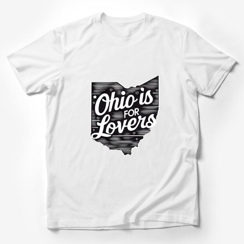 Ohio Is For Lovers T-Shirt, Vintage Style Ohio State Shirt, Unisex Graphic Tee, American State Pride Casual Wear, Gift Idea Male T-Shirt